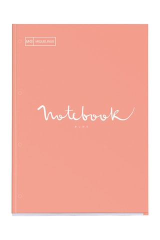 Bloc-notes quadrillé Emotions - 80 feuilles - Rose - 29,5 x 21 x 1,1 cm