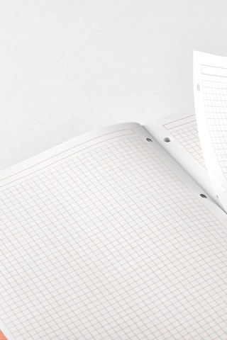 Bloc-notes quadrillé Emotions - 80 feuilles - Rose - 29,5 x 21 x 1,1 cm