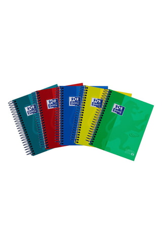5 cahiers lignés à spirale EuropeanBook 4 - 5 x 240 pages - Vert et bleu