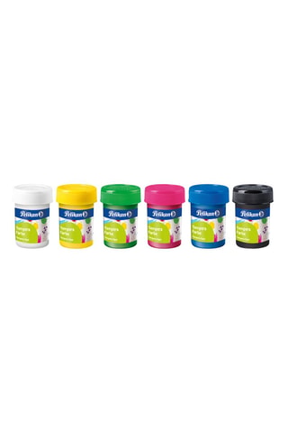 6 pots de gouache - 6 x 25 ml