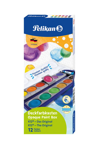 Palette de peinture aquarelle - 12 couleurs