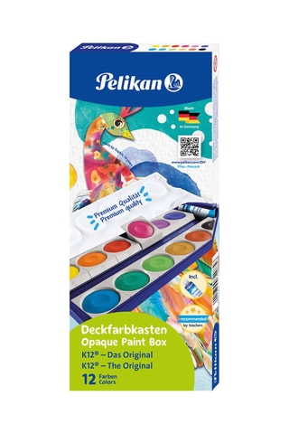 Palette de peinture aquarelle - 12 couleurs