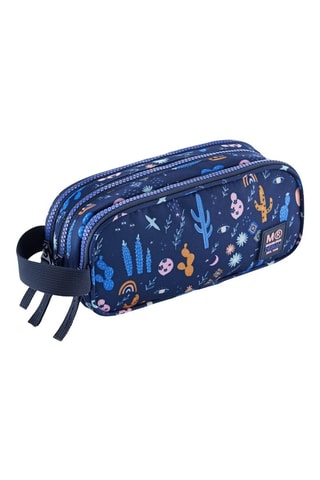 Trousse Desert - Bleu marine - Bleu et rose
