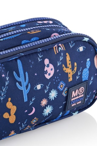 Trousse Desert - Bleu marine - Bleu et rose