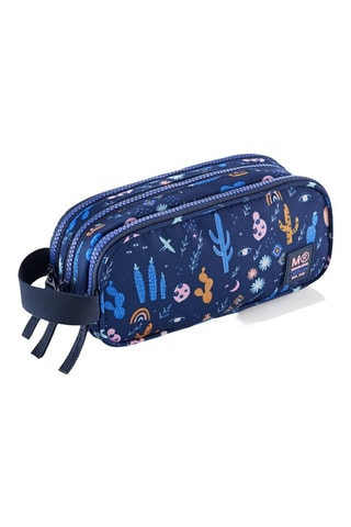 Trousse Desert - Bleu marine - Bleu et rose