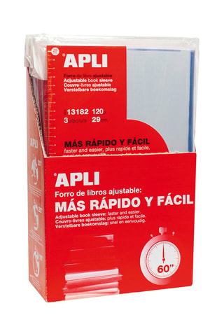 3 couvre-livres avec rabat ajustable 29 cm