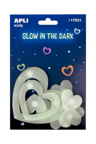 45 coeurs luminescents