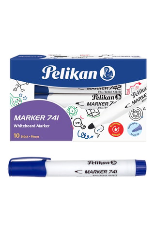 10 marqueurs effaçables - Encre bleue