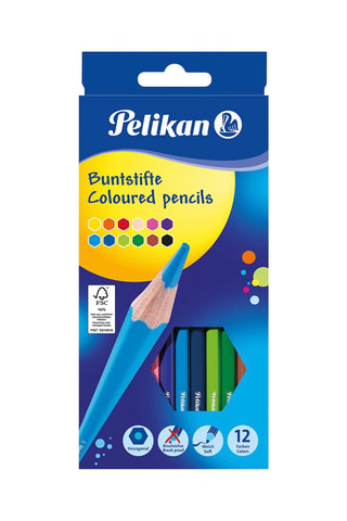 12 crayons de couleur - Multicolore