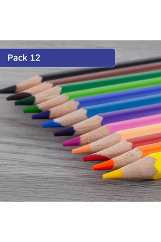 12 crayons de couleur - Multicolore