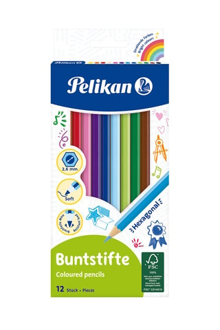 12 crayons de couleur - Multicolore