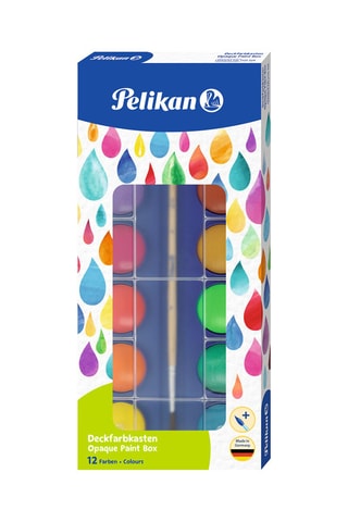Palette de peinture aquarelle - 12 couleurs