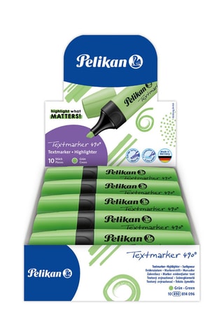 10 surligneurs Textmarker 490 - Encre vert