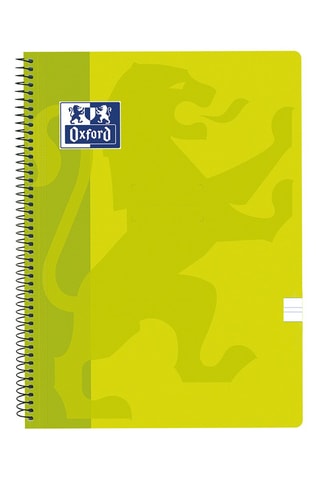 5 cahiers à spirale - 160 pages - Jaune et vert clair