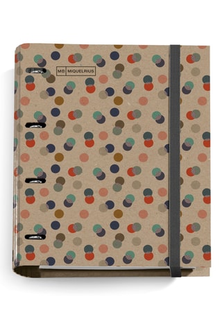 Classeur à anneaux - Beige - 33 x 27 cm