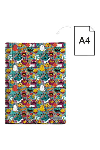 Classeur à rabat Level Up - Gris foncé - 25 x 34 x 2 cm