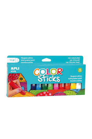 12 tubes de gouache solide Dès 3 ans
