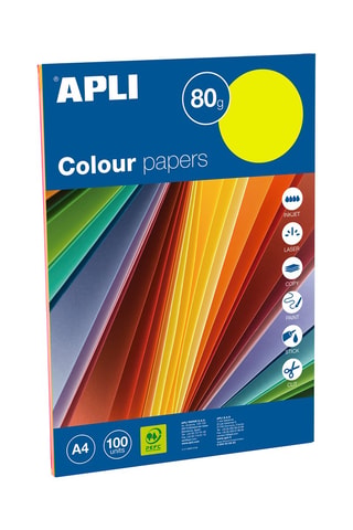 100 feuilles de papier Fluor 21 x 29,7 cm