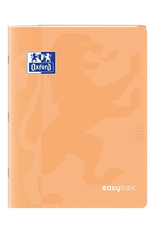 10 cahiers à carreaux Easybook - 10 x 96 pages - Jaune et orange