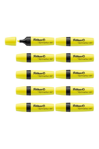 10 surligneurs Textmarker 490 - Encre jaune