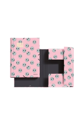 Classeur à rabat Don't Panic - Rose - 25 x 34 x 2 cm