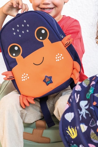 Sac à dos - Bleu marine et orange - Orange et bleu
