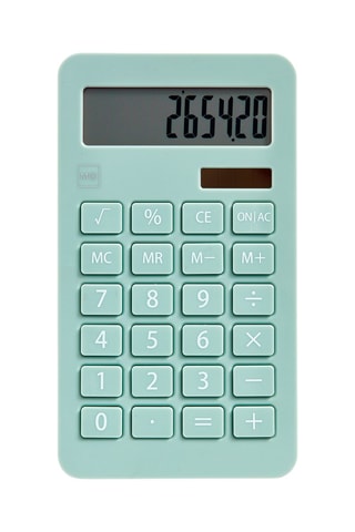 Calculatrice scolaire Vert