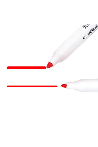 10 marqueurs effaçables - Encre rouge