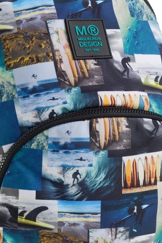 Sac à dos - Bleu marine - Marron et bleu