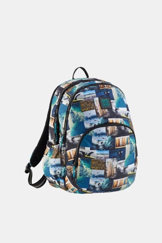 Sac à dos - Bleu marine - Marron et bleu