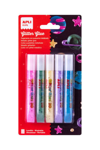 5 colles métallisées Multicolore - 5 x 11,5 ml