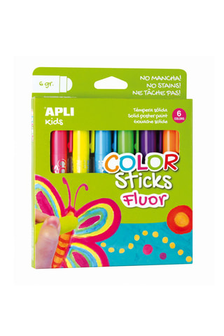 6 tubes de gouache solide Fluor Dès 3 ans