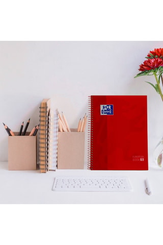 Cahier à spirale - 160 pages - Rouge