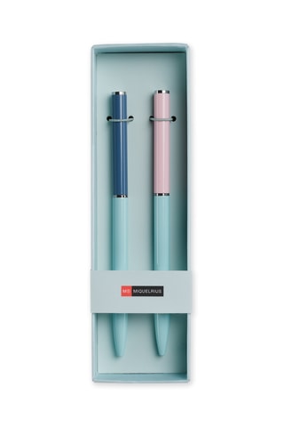 2 stylos-billes - Encre bleue