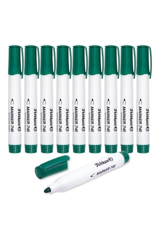 10 marqueurs effaçables - Encre vert