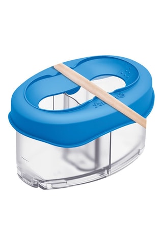 Gobelet à eau pour peinture - Bleu roi et transparent