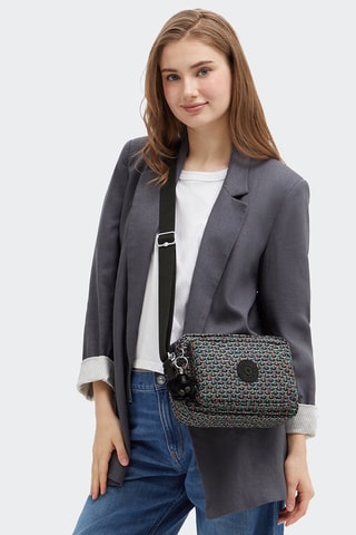 Sac bandoulière Abanu - Noir et orange