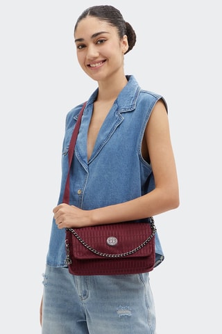 Sac bandoulière Aras - Bordeaux