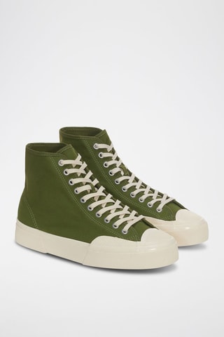 Baskets montantes 2432 WORKS LOW CUT COTTON - Vert