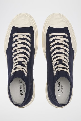 Baskets montantes 2432 WORKS LOW CUT COTTON - Bleu