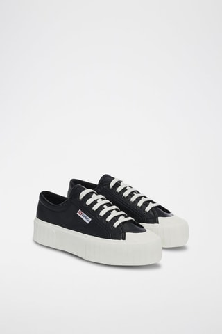Baskets plateformes 2631 STRIPE PLATEFORM VEG - Noir