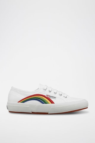 Baskets 2750-RAINBOW EMBROIDERY - Blanc
