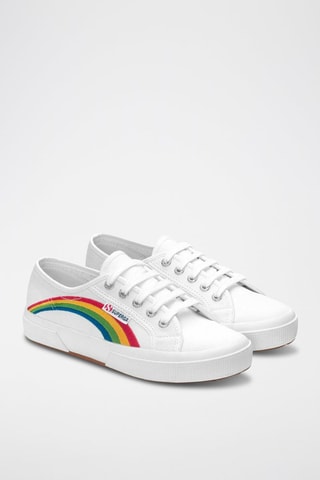 Baskets 2750-RAINBOW EMBROIDERY - Blanc