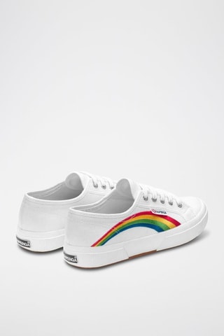 Baskets 2750-RAINBOW EMBROIDERY - Blanc