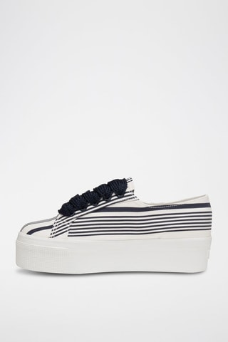 Baskets plateformes 2790-COTMULTISTRIPEW - Blanc