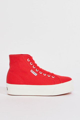Tennis montantes plateformes 2705-HI TOP - Rouge