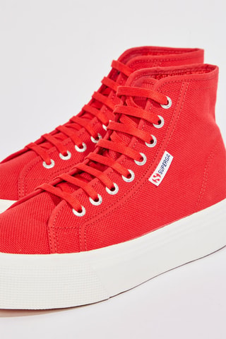 Tennis montantes plateformes 2705-HI TOP - Rouge