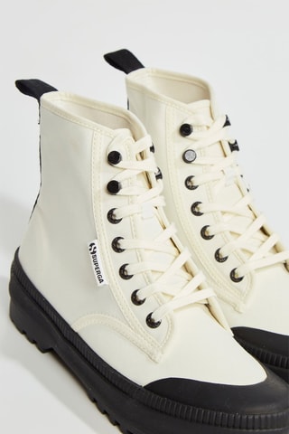 Baskets montantes 2348-ALPINA NYLON TREK - Blanc