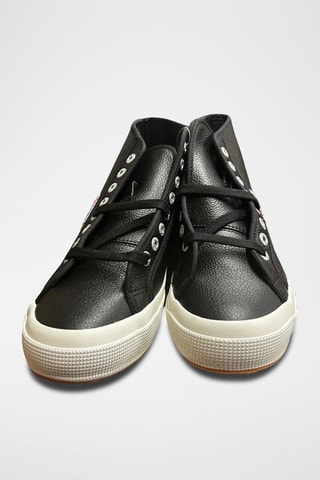 Hoge Leren Sneakers - Zwart