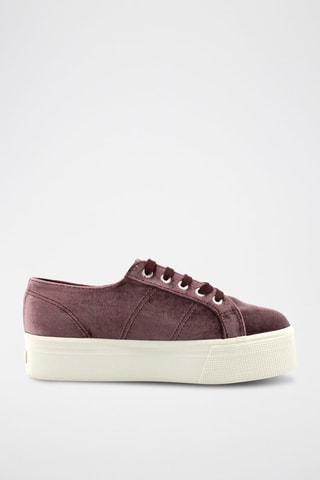 Baskets plateformes 2790-VELVETCHENILLEW - Bordeaux